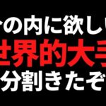 今のうちに買いたい世界的メーカーの高配当株が3分割で買いやすく