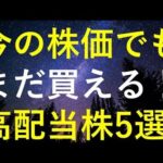 現在の株価でも『まだ買える』5つのおすすめ高配当株