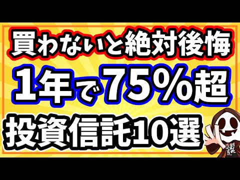 最大リターン75%の投資信託10選【NISAつみたて投資枠5選＋成長投資枠5選】